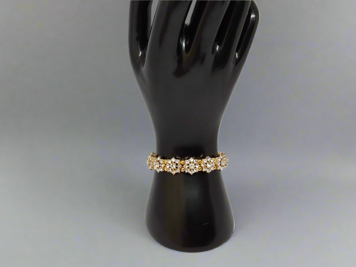 Crystal Flower Stretch Bracelets