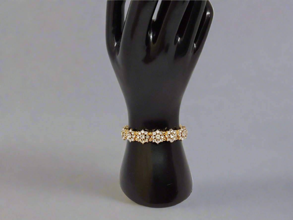 Crystal Flower Stretch Bracelets
