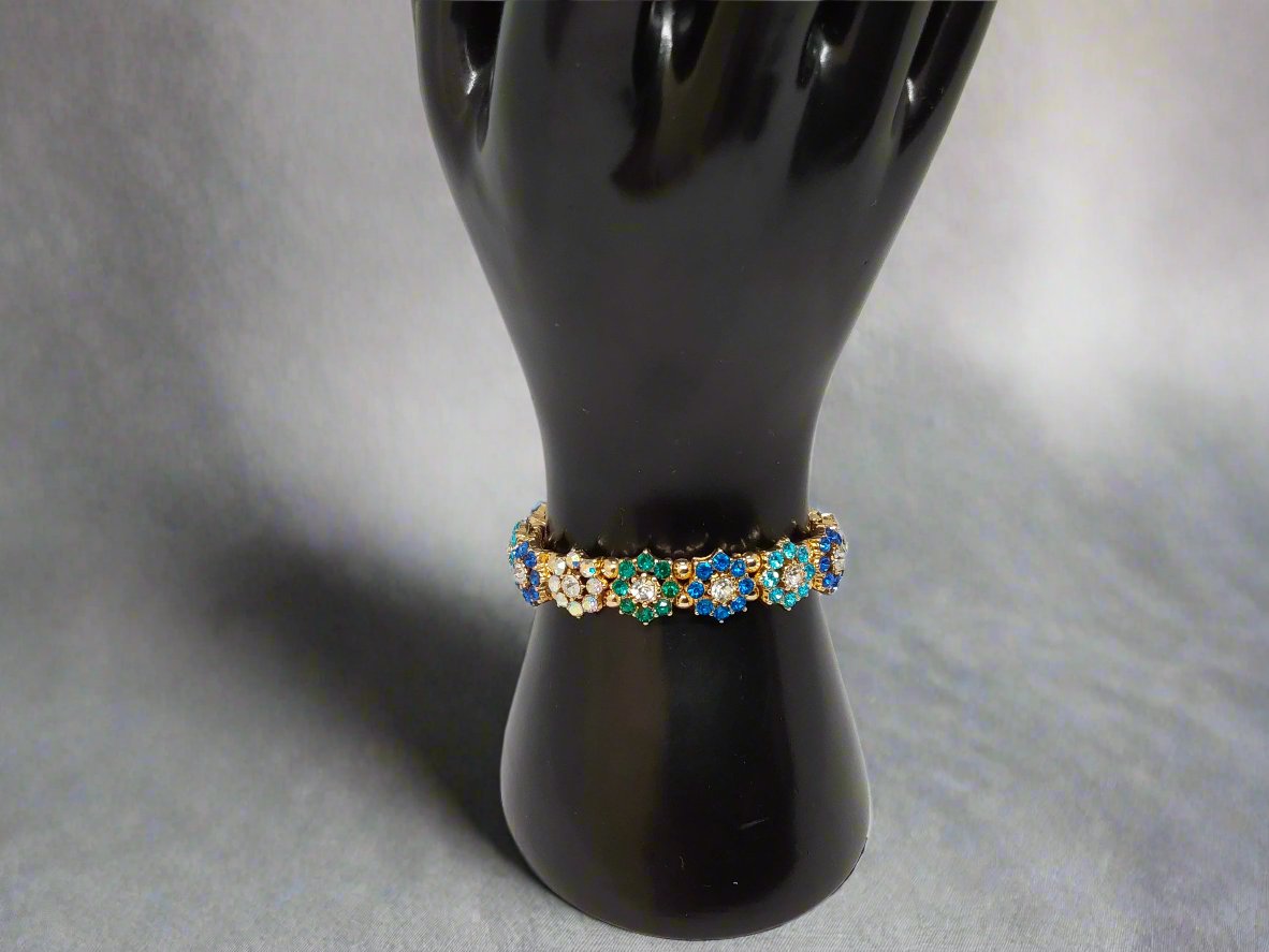 Crystal Flower Stretch Bracelets